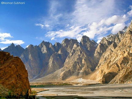 Attabad Lake Place before its formation (July 2008)
