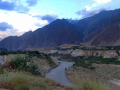 River Hunza from Minapin Nagar (August 2015)
