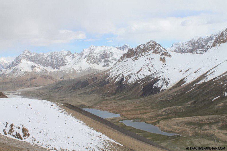 Shimshal Lake from Minglik Sar (June 2012) -- 