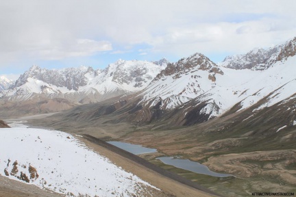 Shimshal Lake from Minglik Sar (June 2012)
